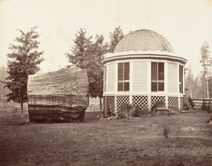 The House over a Stump of a Big Tree by Carleton Emmons Watkins