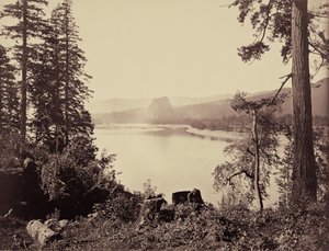 Castle Rock, Columbia River by Carleton Watkins