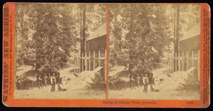Group at Glacier Point, Yosemite by Carleton Watkins