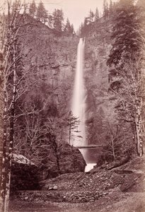 Multnomah Falls, 700 ft., Oregon by Carleton Watkins