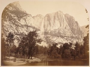 River View, Yosemite Falls. 2477 ft. by Carleton Watkins