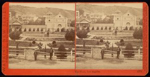 The Plaza, Los Angeles by Carleton Watkins