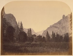 Up the Valley - Yosemite by Carleton Watkins