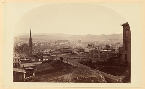 View from the Residence of Mr. Crocker, Cal St. Hill, Looking South East by Carleton Watkins