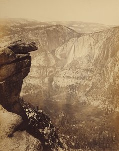 Yosemite Falls from Glacier Point by Carleton Watkins