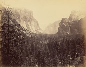 Yosemite Valley from Mariposa Trail by Carleton Watkins