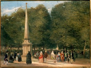 Flowers Feast for San Foca Celebration in Milan 20/04/1845 by Carlo Jotti