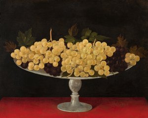 Metallic Plate with Grapes, Verso by Carlo Antonio Procaccini