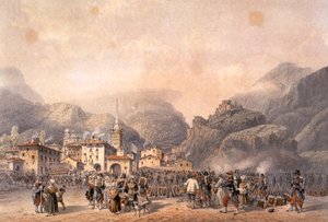 French camp at Susa in 1859 by Carlo Bossoli