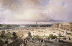 Place de la Concorde, Paris by Carlo Bossoli