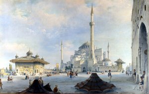 The mosque of Constantinople: Saint Sophia (Hagia Sophia).