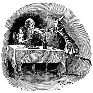 Illustration of Pinocchio by Carlo Chiostri, one of the first Italian illustrators of Collodi