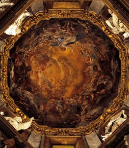 Assumption of the Virgin, by Carlo Cignani, fresco by Carlo Cignani