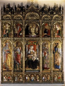 Polyptych Showing a Pieta, and the Lower Part a Madonna with Child