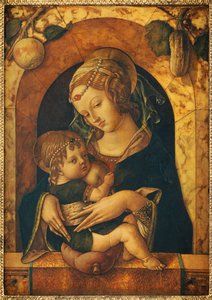 The Madonna and Child at a Marble Parapet by Carlo Crivelli