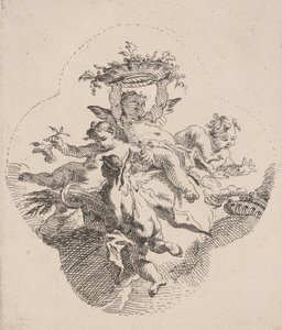 Putti Holding Flowers