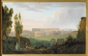 The Colosseum seen from the Palatine by Carlo Labruzzi