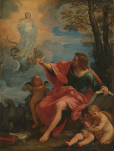 Saint John the Evangelist on Patmos by Carlo Maratta (circle of)