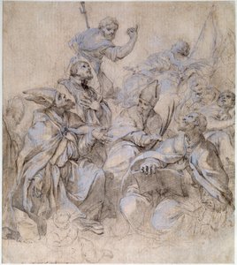Sketch of a Fresco for the Santa Maria del Popolo Church in Rome by Carlo Maratta