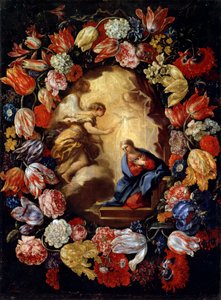 The Annunciation with Flowers