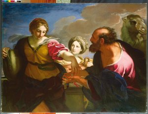 Rebecca And Eliezer At The Well by Carlo Maratta or Maratti
