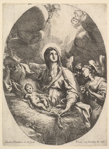 The Adoration of the Angels by Carlo Maratta or Maratti