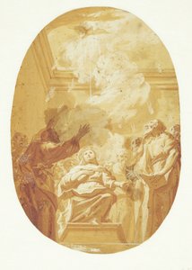Pentecost. The Holy Spirit Descends upon the Apostles by Carlo Maratti