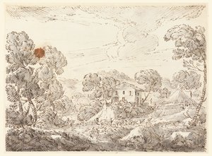 A Peasant’s Dwelling in Woody Country by Carlo Marchionni