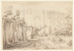 Design for a Hemicycle, Villa Albani, Rome, Italy