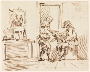 A Genre Scene, 1725-50 by Carlo Marchionni