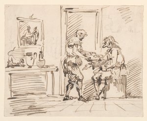 A Genre Scene, 1725-50 by Carlo Marchionni