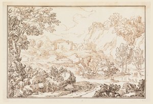 A Landscape, 1770-86 by Carlo Marchionni