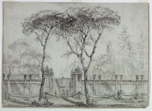 At the Gate of a Villa, 1770–86 by Carlo Marchionni
