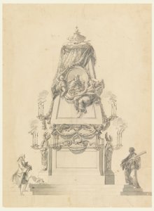 Catafalque for a King, circa 1765 by Carlo Marchionni