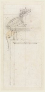 Design for a Door Case, 1725-50 by Carlo Marchionni