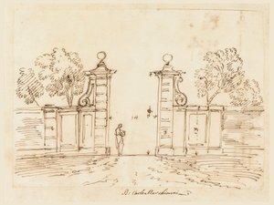 Design for a Gate of a Villa, 1750-55 by Carlo Marchionni