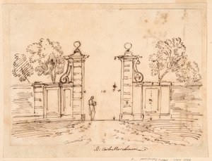 Design for a Gate of a Villa, 1750-55 by Carlo Marchionni