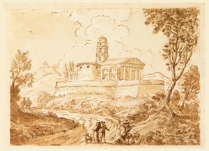 Figures on Road, Mid-18th to Late 18th Century by Carlo Marchionni