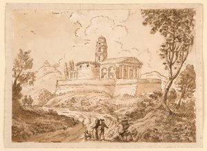 Figures on Road, Mid-18th to Late 18th Century by Carlo Marchionni