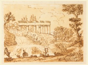 Landscape with Temple Ruins, 1770–1786 by Carlo Marchionni