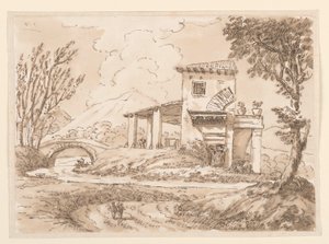 Landscape with Villa, 1750–60 by Carlo Marchionni