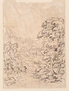 Road Leading to a Mountainous Town, 1750–1786 by Carlo Marchionni