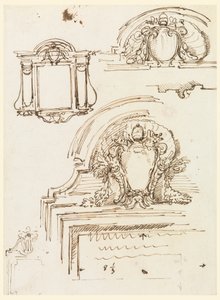 Sketches for Frames, for the Sacristy of St. Peter
