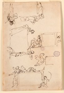 Sketches for a Tablet, ca. 1750 by Carlo Marchionni