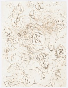 Studies of Heads, 1760–80 by Carlo Marchionni