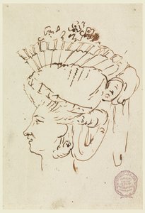 Head of a Woman Wearing a Hat by Carlo Marchionni