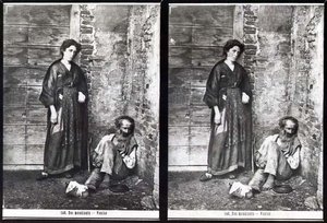Two Beggars, Venice by Carlo Naya
