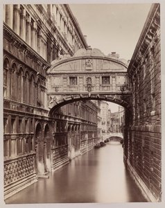 Venice. View of the Bridge of Sighs from Ponte della Paglia by Carlo Naya