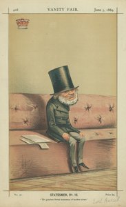 Earl of Russell, The Greatest Liberal Statesmen of Modern Times, 5 June 1869, Vanity Fair Cartoon