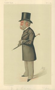 Sir Charles Lennox Wyke, The Baron, 9 February 1884, Vanity Fair Cartoon by Carlo Pellegrini